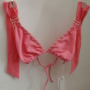 CHRISTMAS #9 MSRP=$84 NWT Vix by DESIGNER Paula Hermanny Bikini TOP  NWT